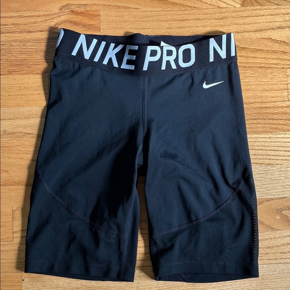 Nike Pro Black Compression 8” Shorts - Picture 1 of 5
